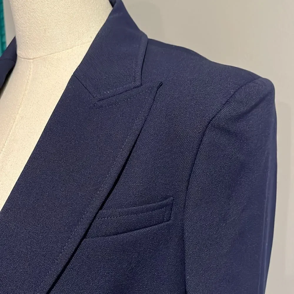 A.L.C. NWT Edie Jacket In French Navy - size 0 ($595) - Picture 7 of 14